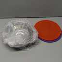 Patelai 4 Pcs Stainless Steel Dog Bowls 7.9" with Silicone Lids Portable Food and Water Dishes for Pets Sealable Containers for Small Medium Dog Cat Indoor (Red,Purple)