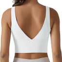 OMEWEE Women's Sports Bra,high Waist Yoga Bras for Women,V-Back Sports Bra with Padding,Suitable high Intensity Sports Bra (S)