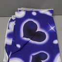 LYCGS 7x5ft Blue Heart Backdrop 90s Backdrops for Photoshoot Valentines Decor Banner Birthday Props X-89