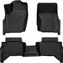YQ Floor Liners for 2024-2026 Toyota Tacoma Double Cab All Weather TPE