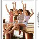 Americanflat 18x24 Poster Frame with Polished Plexiglass - Streamline Collection - Thin Border Picture Frame for Wall Display - Hanging Hardware Included - White