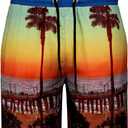 GINGTTO Men's Beach Shorts Bathing Suits with Mesh Lining (XS)