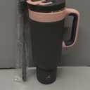 50 oz Tumbler with Handle, 2-in-1 Straw and Sip Lid, Leakproof, Dishwasher Safe, Insulated Stainless Steel Travel Coffee Mug, Keeps Cold for 34 Hours, Fits in Car Cup Holder (Rebellion)