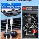 YRU True Military-Grade [360° Rotation Suction] 2026 Ultimate Car Phone Holder Mount 【90+LBS Safest Strongest & Patent Certs】 Dash Windshield Vent for iPhone 17 16 Pro Max Speaker Stands, Gloss Black