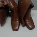 Uacllcau Knee High Boots for Women Square Toe Tall Boots Chunky Block Heel Long Boot with Side Zipper Fashion Dress Winter Fall Womens Boots 7