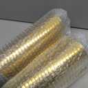 JOLLY CHEF 100 Pack Gold Plastic Disposable Cups, 12 oz Clear Plastic Cups Tumblers, Elegant Gold Rimmed Disposable Glasses for Wedding, Thanksgiving Day, Christmas