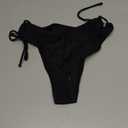 Bellecarrie Women's Tie Side Bikini Bottoms Mid Rise String Bathing Suits Bottom, Small