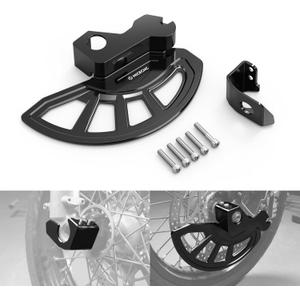 NICECNC Black Front Brake Disc Guard Protector Cover Compatible with Suzuki DRZ400SM 2005 2006 2007 2008 2009 2010-2020 2021 2022 2023 2024 See Fitment CNC Machined