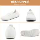 YOSFDC Summer Slippers for Women Barefoot Zero Drop Shoes Women Outdoor Walking Tennis Slip On Workout Sports Running Shoes Casual Breathable Soft House Sneakers for Women,White Size 8.5