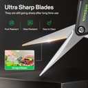 VIVOSUN Gardening Hand Pruner Pruning Shear with Straight Stailess Steel Blades (Black, Straight Blade, 3 Pack)