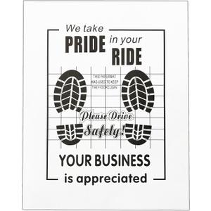 White Car Paper Floor Mats,100Pcs Vehicles Disposable Floor Pads,Temporary Cars Floor Protector,Automotive Mat Covers Protector,Waterproof Car Foot Pads Protective Papers,16x20inch (New Packaging