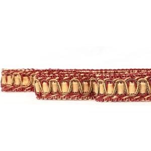 Braid Trim 6.5 Yard Polyester Woven Gimp Braid Trim 2 cm/0.79 inch Diameter Decorative Fabric Trim for Sewing and Crafting (Mix red)