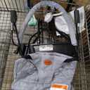 Baby Bouncer, Portable Baby Bouncer Seat, 3-Position Recline Infant Bouncy Seat for Babies 0-18 Months, Ergonomic Bouncy Chair with Hanging Toys, Bio-Inspired Fabric, Rocker & Stationary Modes Grey
