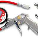 Prestaflator Digital Bicycle Tyre Inflator - Portable Digital Gauge, High Precision Presta & Schrader Air Compressor Tool, Variable-Rate Trigger, Aluminum, Tubeless Tire Inflation & Pressure Checker