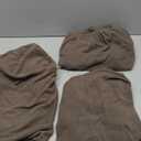 OHSIO Sectional Couch Covers, Wear Resistant Stretch Sofa Covers Washable Soft Couch Cushion Covers (3 Pieces 3 Seaters Cover, Brown) 84"D x 24.8"W x 8.1"H