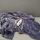 Electric Blanket Full Size Heated Blanket 72''X84'', Purple Heating Blanket Ultra Warm Flannel Electric Heating Blanket with 5 Heat Settings & 10 Hours AutoOff, Ideal for Grandma Gifts(Lavender)