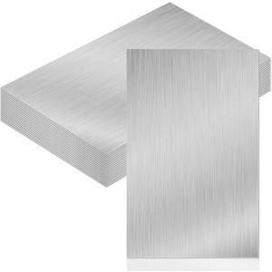 Therwen 20 Pcs 5 x 7 Inch Flashing Aluminum Sheet Roof Flashing Metal Roof for Shed Weatherproofing Areas Around Chimneys or Skylights (Silver)