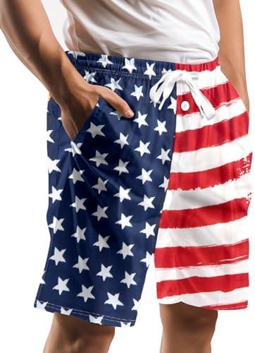 Vogseek Pajama Shorts for Men, Men's Pajama Bottoms, Sleep wear Pjs Pants, Size Large