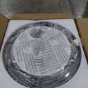 Siljoy Modern Crystal Chandelier 16-Light Brushed Nickel 2-Tiers K9 Crystal Raindrop Chandelier Luxury Flush Mount Crystal Pendant Ceiling Light Fixture for Dining Living Room Entryway Foyer D31.5''