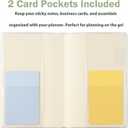 2 x A6 Clear Planner Cover for Hobonichi Original, Transparent PVC Case with Pen Holder Bookmark Card Pockets for Midori Stalogy Notebooks, Waterproof Protective Cover(3-Pack)
