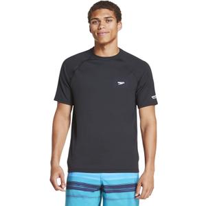 Speedo Men's Uv Swim Shirt Short Sleeve Regular Fit Solid (X-Large)