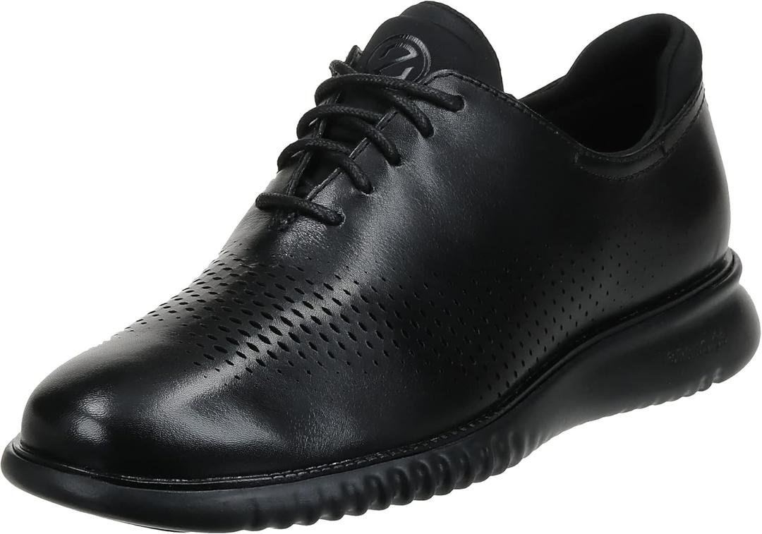 Cole Haan Men's Zerogrand Wing Oxford (10.5, Black Leather/Black)