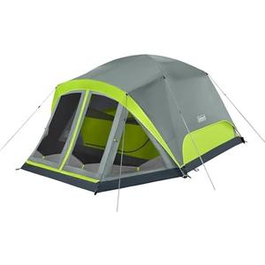 Coleman Skydome Camping Tent with Screen Room, Rock Grey Coleman Skydome Camping Tent with Screen Room, Rock Grey