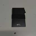 Slim Aluminum Card Holder Wallet for Men, Durable Expandable Backplate, RFID Blocking Minimalist Metal Pop Up Wallet, Holds 12+ Cards Plus Cash (Black)