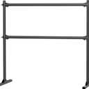 Zlinke 4FT Height Adjustable Ballet Barre, Freestanding Ballet Bar, Heavy Duty Dance Bar Support, Sturdy Construction, Anti-Slip for Kids Adult, Home and Gym Use (BLACK)