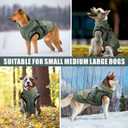 Warm Dog Coats Pet Clothes, Waterproof Dogs Jacket Reflective Pet Outfits Winter Dog Cold Weather Coat Cozy Snow Jackets Vest for Small Medium Large Dogs Puppy Doggie