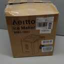 Aeitto Ice Makers Countertop, 9 Ice Cubes Release in 6 Mins, 26Lbs/24H, 2 Sizes of Bullet Ice Machine,Self-Cleaning Portable Ice Maker with Ice Scoop and Basket for Home Kitchen Office RV Bar, Black