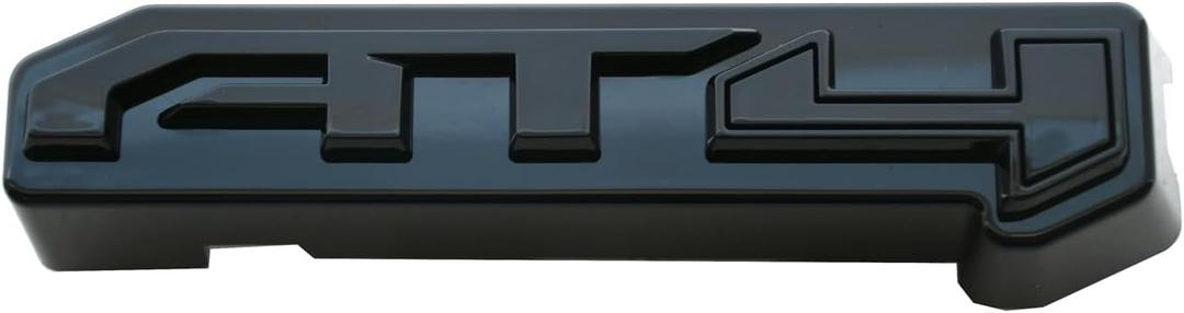 1pc AT4 Grille Emblem 3D Badge Compatible with 2024-2025 GMC Sierra 2500HD 3500HD AT4 (Glossy Black)