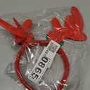 Totelux Christmas Reindeer Antler Headband Cute Elk Hair Band Red Deer Horn Hair Hoop for Women Girls Christmas Hair Accessories Holiday Party Headwear