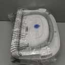 Baby Bathtub, Collapsible Newborn Bathtub for Infant to Toddler 0-24 Months with Soft Cushion and Thermometer, Portable Travel Newborn Tub with No-Slip Feet, Baby Shower Gifts, Grey