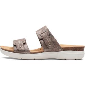 Clarks Women's April Dusk (5, Bronze Metallic Textile)