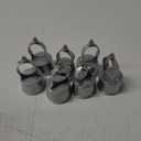 Therwen 8 Pack Chain Link Fence Loop Cap for 2-1/2" (fits 2-3/8" OD) Fence Post, 1-5/8" Rail Tube Eye Top Cap, Aluminum Chain Link Parts, Outdoor Rail Fencing Repair Hardware