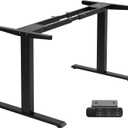 TOPSKY Dual Motor Electric Adjustable Standing for up to 70.8x31.5 Table Tops, 225 lbs Weight Capacity, Computer Desk for Home and Office (Black Frame only)