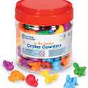 Learning Resources in The Garden Critter Counters - 72 Pieces, Ages 3+ Toddler Learning Toys, Math Games for Kids, Math Manipulatives