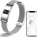Smart Bracelet for Women Men, Activity & Fitness Trackers/SpO2/Heart Rate/Sleep Stress/1ATM Waterproof,Automatic Monitoring Wearable Fitness Tracker with Free App,2 Bands