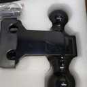 Adjustable Trailer Hitch -Drop Hitch-Tow Hitch with 2 inch Receiver-6inch Drop/Rise, 2" & 2-5/16" Ball Hitches for Trucks, 20,000 LBS GTW, Trailer Hitches with Anti-Theft Pin, Black