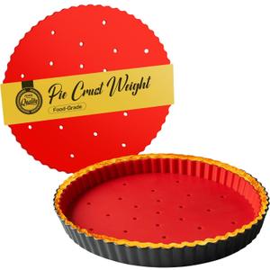 Pie Weights for Blind Baking 9" Tart Pan, Silicone Pie Weight for Baking Crust, Reusable Pies Crust Weights – for Pies/ Tart/ Quich– Food-Safe, Dishwasher Safe – Designed Exclusively for 9 in. Tart Pan