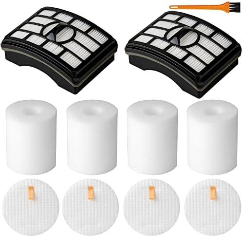NV500 Vacuum Filter Replacement for Shark Rotator Pro Lift-Away NV501, NV502, NV503, NV505, NV510, NV520, NV552, UV560, ZU785, Parts Xff500 Xhf500, 2 HEPA Filter 4 Foam (Not Fit NV650, NV750 Series)