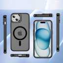 2 x Translucent Matte Camera Kickstand Case for iPhone 13, Compatible with Magsafe