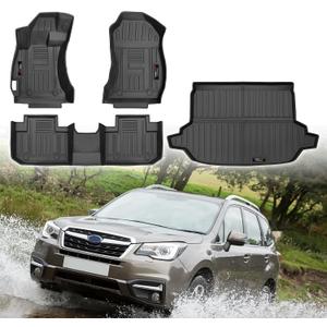 Custom for 2013-2018 Subaru Forester Floor Mats and Cargo Mats Trunk Liner All Weather TPE Rubber Accessories (for 2013-2018 Subaru Forester)