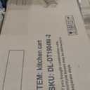 Kitchen Island with Storage 54" Large Rolling Kitchen Island Cart On Wheels 2 Cabinets 2 Drawers,Spice Towl Rack Mobile Kitchen Table White (No Drop Leaf)