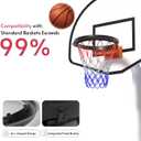 Portable Basketball Net Easy Install Throw-and-Attach System for Rimless Hoops, Durable & Lightweight Design for Indoor/Outdoor Play