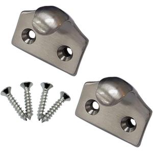 QCAA Forged Brass Heavy Duty Sash Lift, Brushed Satin Nickel, 2 Pack, Made in Taiwan