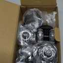 Office Chair Wheels, 2 Inch Rubber Rollers, Heavy Duty, Safe for Hardwood Floors, Carpets, Mats, Universal Size 11x22mm, Smooth and Quiet, Black, Set of 5 (Grey)