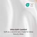 Bedsure Satin Pillowcase 2 Pack Similar to Silk Pillow Cases Standard Size, Pillow Case for Sleeping Women with Envelope Closure, Gifts for Women Men, Pure White, 20x26 Inches, 2pcs