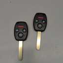 SUPALAND Key Fob Keyless Entry Fits for Honda Civic 2006 2007 2008 2009 2010 2011 2012 2013 Remote Control Head Key Replacement 35111-SVA-306 N5F-S0084A 46 Chip 4 Button (Set of 2)